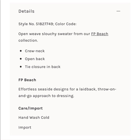 FP Beach Cali Crew Open Back Sweater - Picture 4 of 9